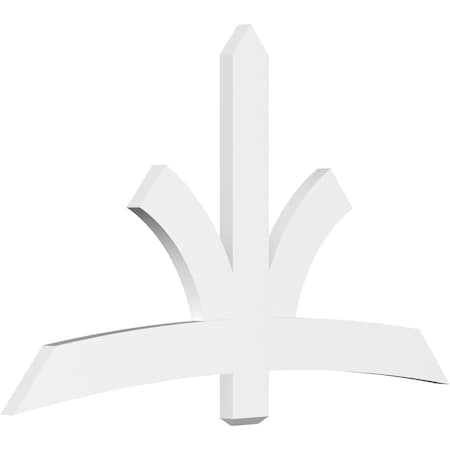 Ekena Millwork Davenport Architectural Grade PVC Gable Bracket, 72"W x 42"H x 2"D x 6"F, 14/12 Pitch GBP072X42X0206DAV00